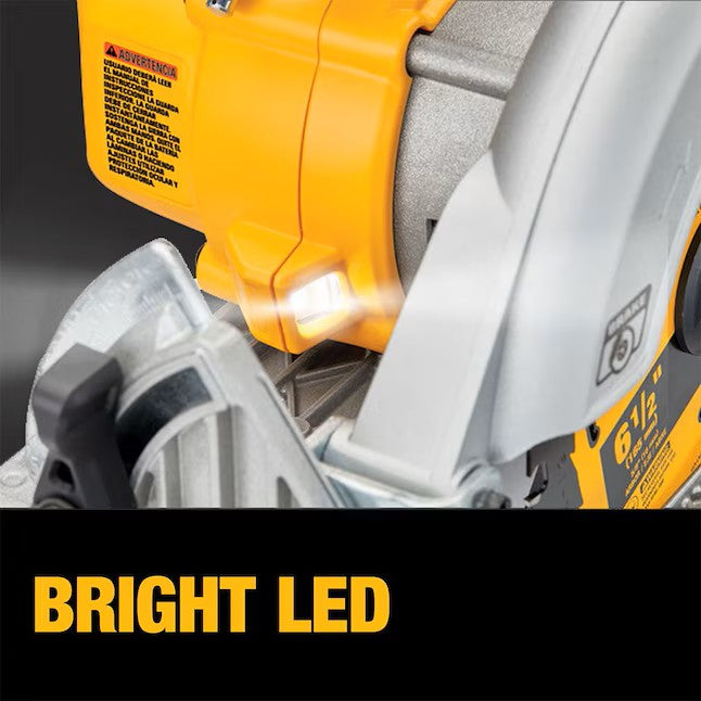 Circular Saw XR 20V MAX 6-1/2 in.  Cordless Brushless  (Tool Only)