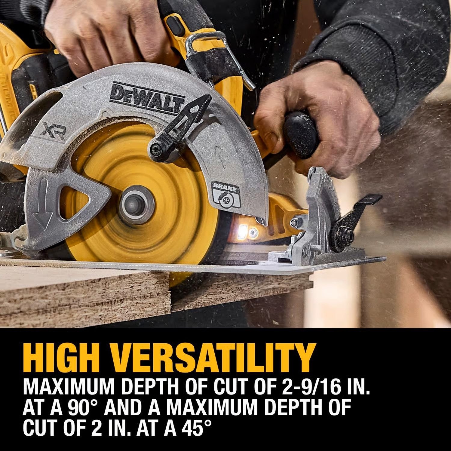 Circular Saw with Brake 20V MAX XR 7-1/4 in. Cordless Brushless  (Tool Only)