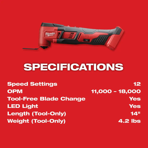 M18 Oscillating Multi-Tool 18V Lithium-Ion Cordless (Tool-Only)