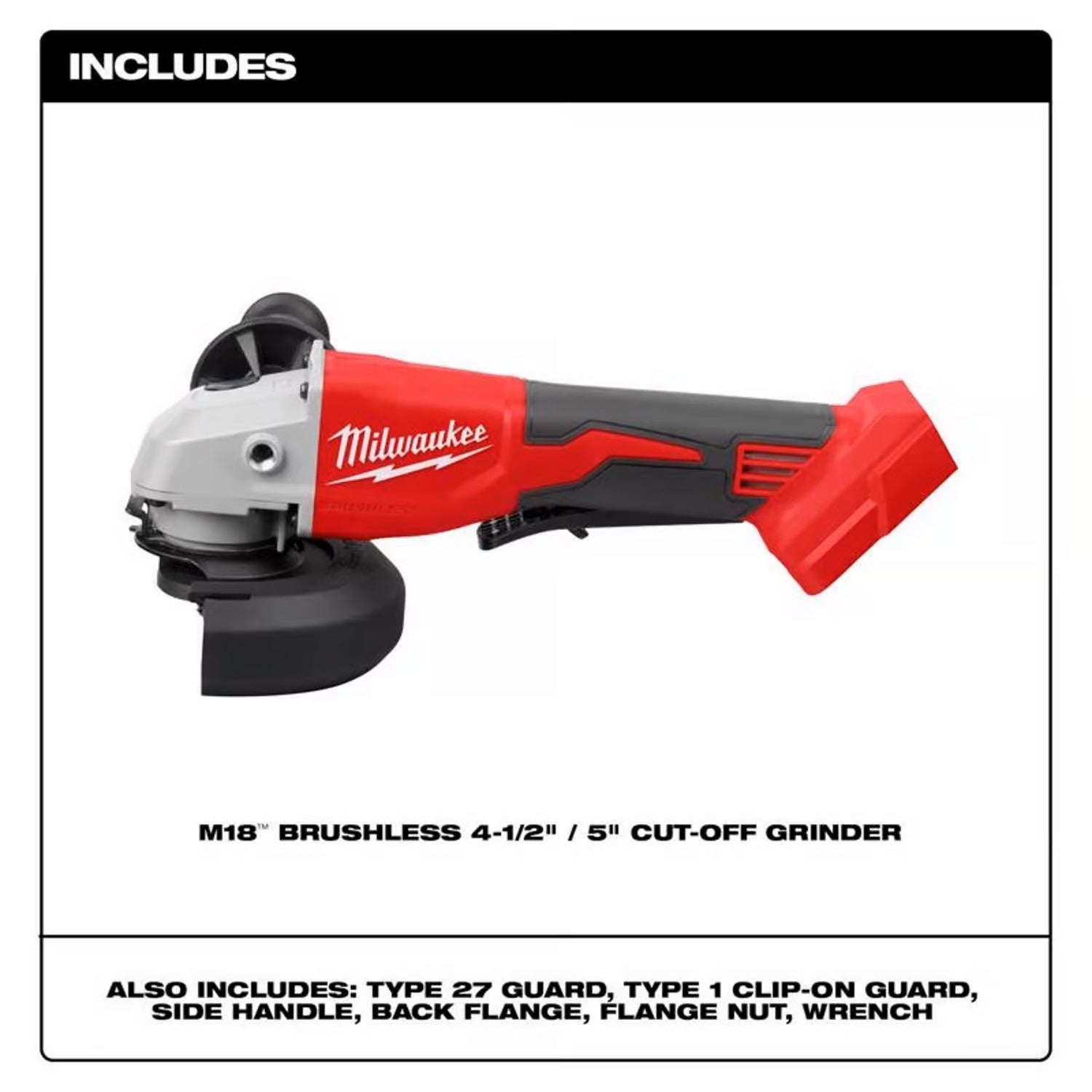 M18 Cut-Off/Angle Grinder Cordless 4-1/2 to 5 in. (Tool Only)