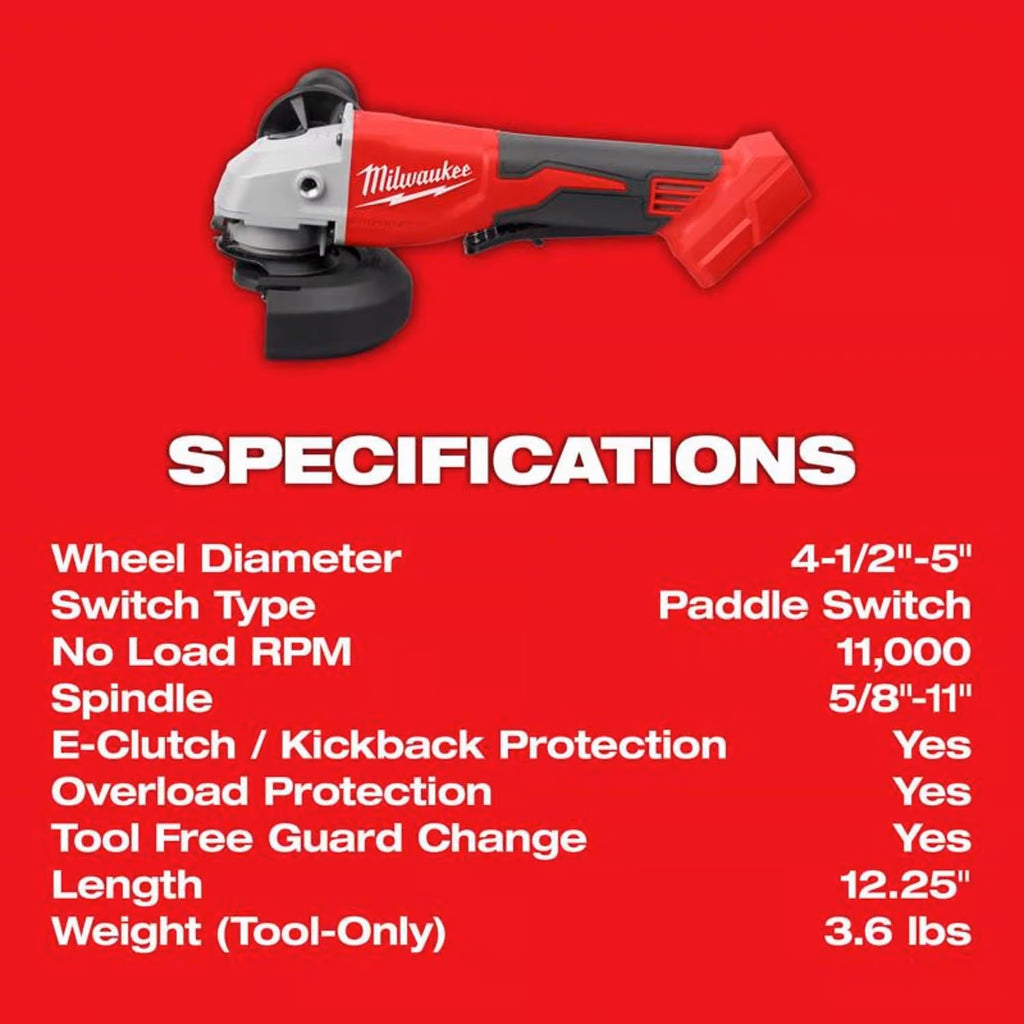 M18 Cut-Off/Angle Grinder Cordless 4-1/2 to 5 in. (Tool Only)