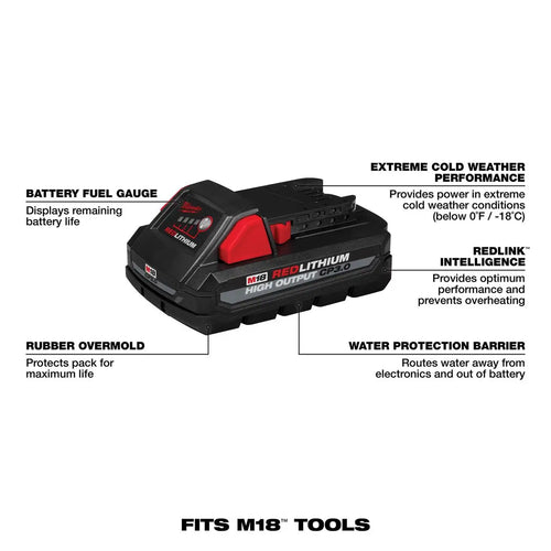M18 RedLithium CP3.0 3 Ah Lithium-Ion High Output Battery
